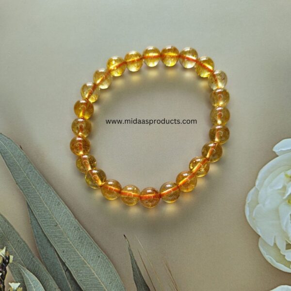 Citrine Bracelet For Men And Women Natural Crystal For Reiki healing, abundance & prosperity