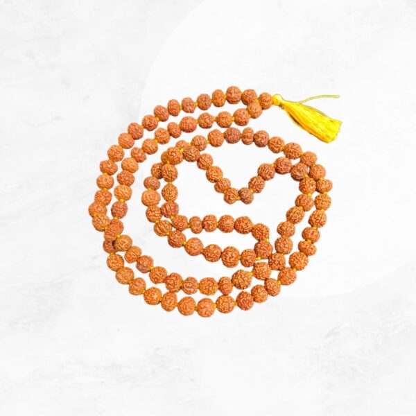 Original 5 mukhi Rudraksha mala for chant/wear (7mm)