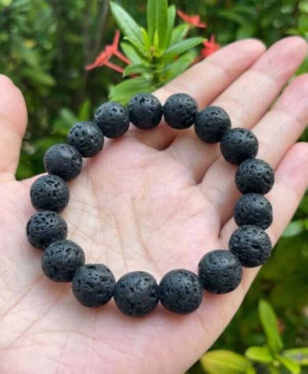 Lava stone bracelet- For Aura cleansing+protection, Grounding, Stress Relief & Emotional Support