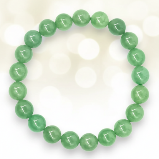 Green Aventurine Bracelet - For Luck, Prosperity & Harmony