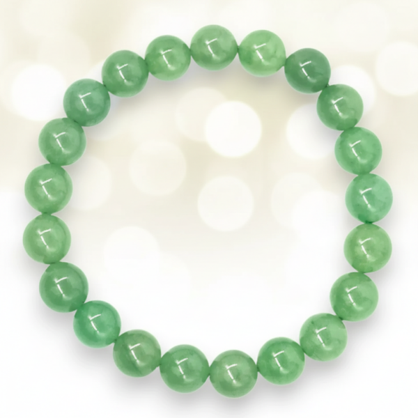 Green Aventurine Bracelet - For Luck, Prosperity & Harmony